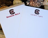 PRINTED - USC / University of South Carolina Gamecocks / Officially Licensed Notecards -  Set of 8