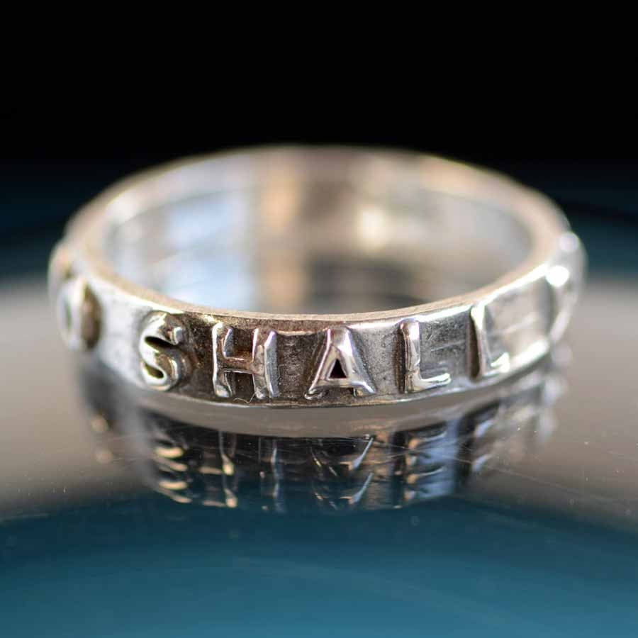 This too shall pass ... Inspirational quote on solid Fine Silver Ring