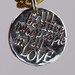 All because two people fell in love... (029) Inspirational quote Silver pendant