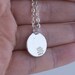 Jump and universe ...  (051) Inspirational quote Silver pendant