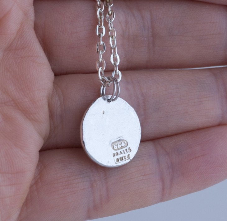 Live, Laugh, Love  (018)... Inspirational quote Silver pendant...Request custom item