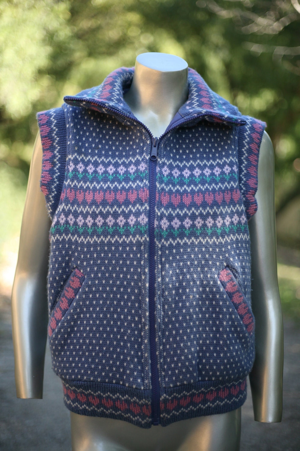 reversable sweater ski vest