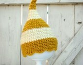 The Poppy Cap - Mustard and Lamb, Any Size