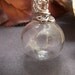 Real Dandelion Seeds Necklace, Handblown Glass, Glass Orb, Nature, Botanical