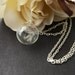 Real Dandelion Seeds Necklace, Handblown Glass, Glass Orb, Nature, Botanical