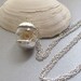 Real Starfish Necklace, Handblown Glass Globe, Nautical