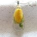 Yellow Rosebud Pendant, Botanical Necklace, Real Flower Jewelry, Eco Friendly