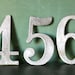 Vintage Industrial Metal Numbers.... One Number..4" size
