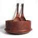 Mid-Century Danish Modern Teak Serving Bowl with Spoons