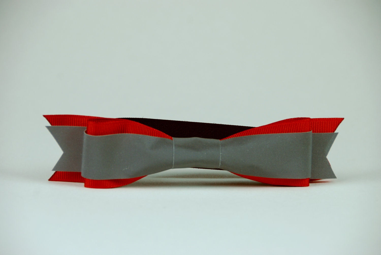 Red Reflective Bike Helmet Bow