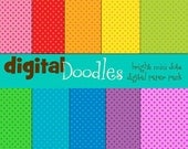 Mini dots digital paper pack Bright
