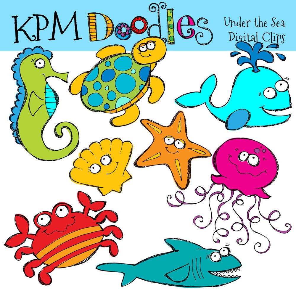 INSTANT DOWNLOAD Under the Sea Clip art