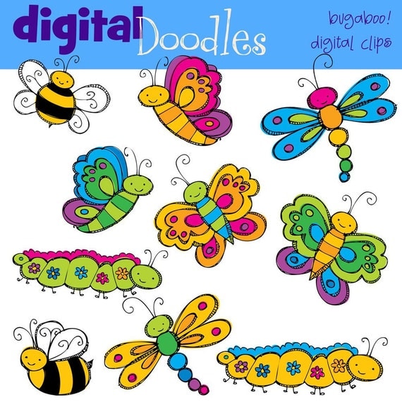 INSTANT DOWNLOAD bug a loo digital clipart