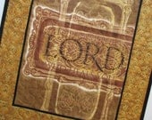 Scripture Wall Hanging or Table Topper fabric from Moda For I AM the Lord who heals you.  Exodus 15 26