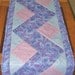 Frosty Table Runner in Zigzag Design fabric from Michael Miller and Blank Quilting