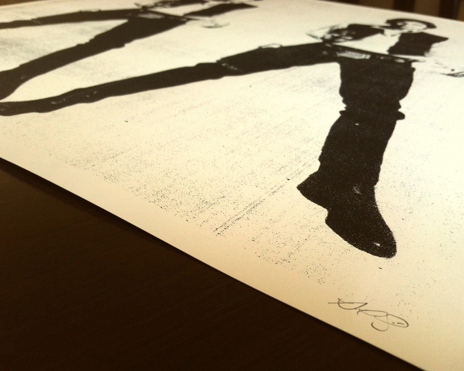 Star Wars, Han Solo 24 x 24 Handprinted Silkscreen Art Print, SPACE COWBOY, Modern Poster, Vintage Style