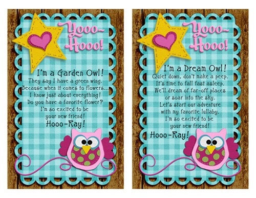 Hooo-Ray Owl Adoption Cards