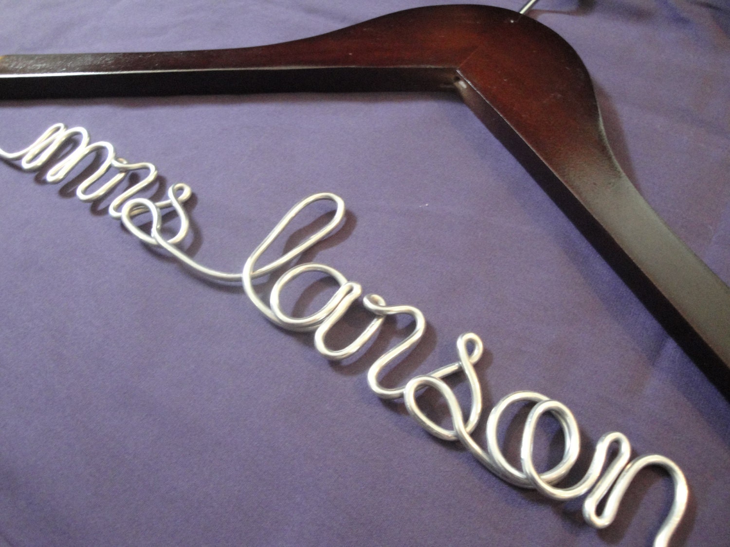 Personalized Bridal Hanger, Classic Bride