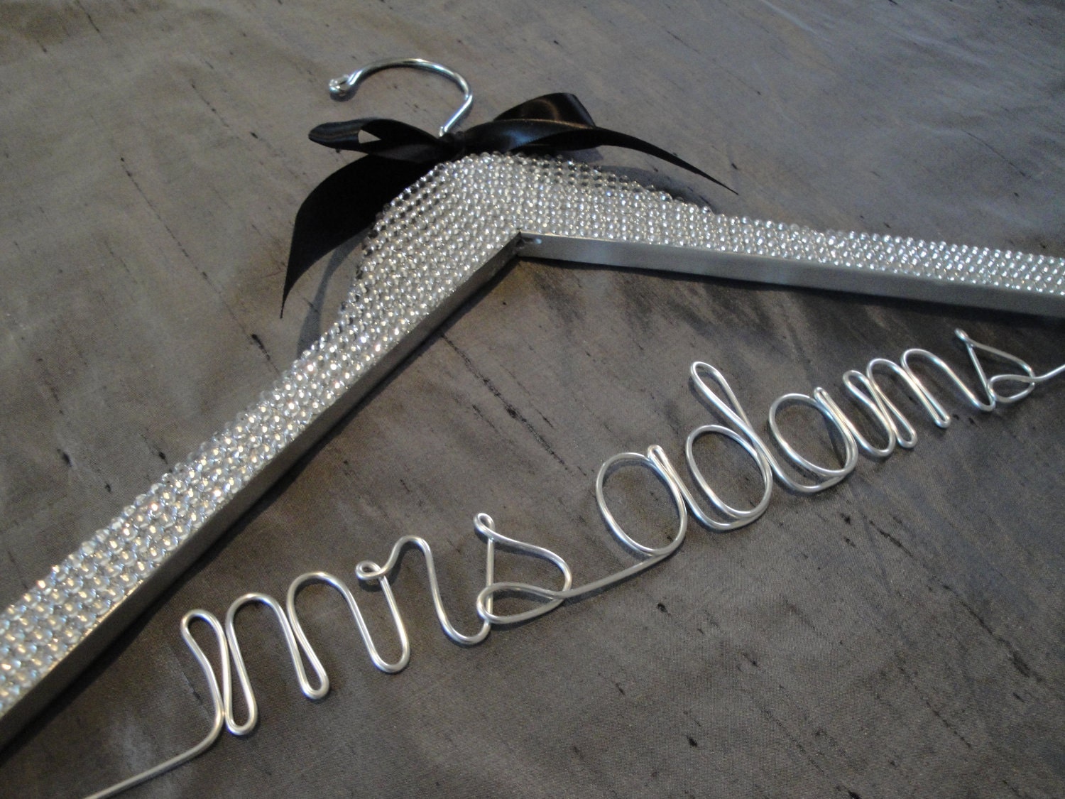 A "Girl's Best Friend" the ultimate in personalized bridal hangers, rhinestone covered,bachelorette wedding gift