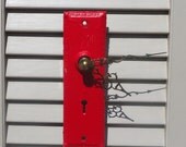 Red Skeleton Key Clock