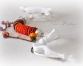 The Light Of Sun Bib Textile Crochet Necklace Statement Mixed Media Jewelry Eco Frindly Beaded Accessories For Her Valentines Day