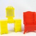 Marx Retro Dollhouse Furniture Red Chair
