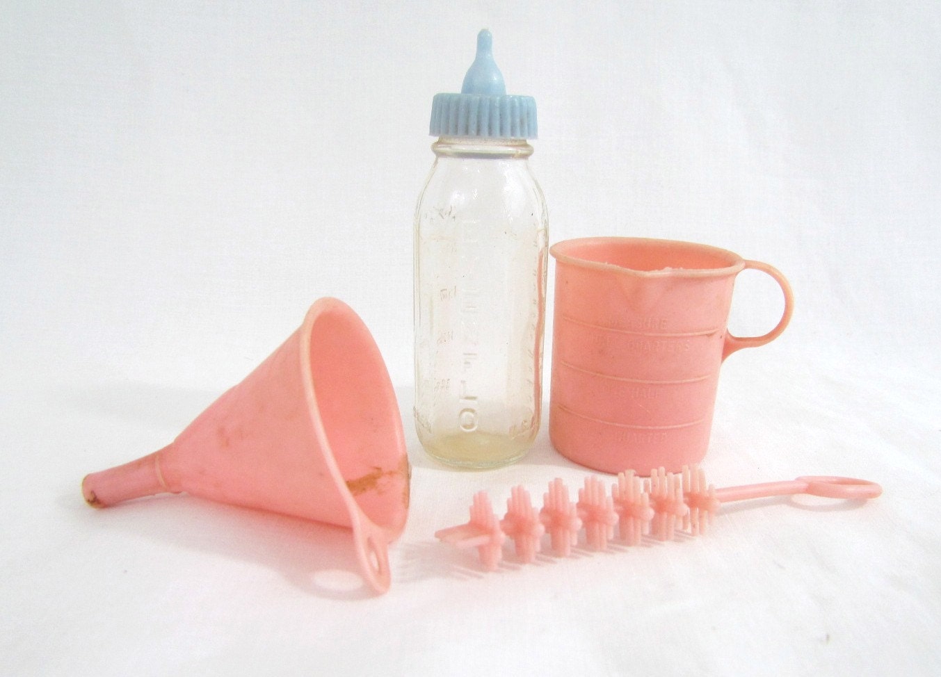 1950's Toy Baby Doll Bottle Set