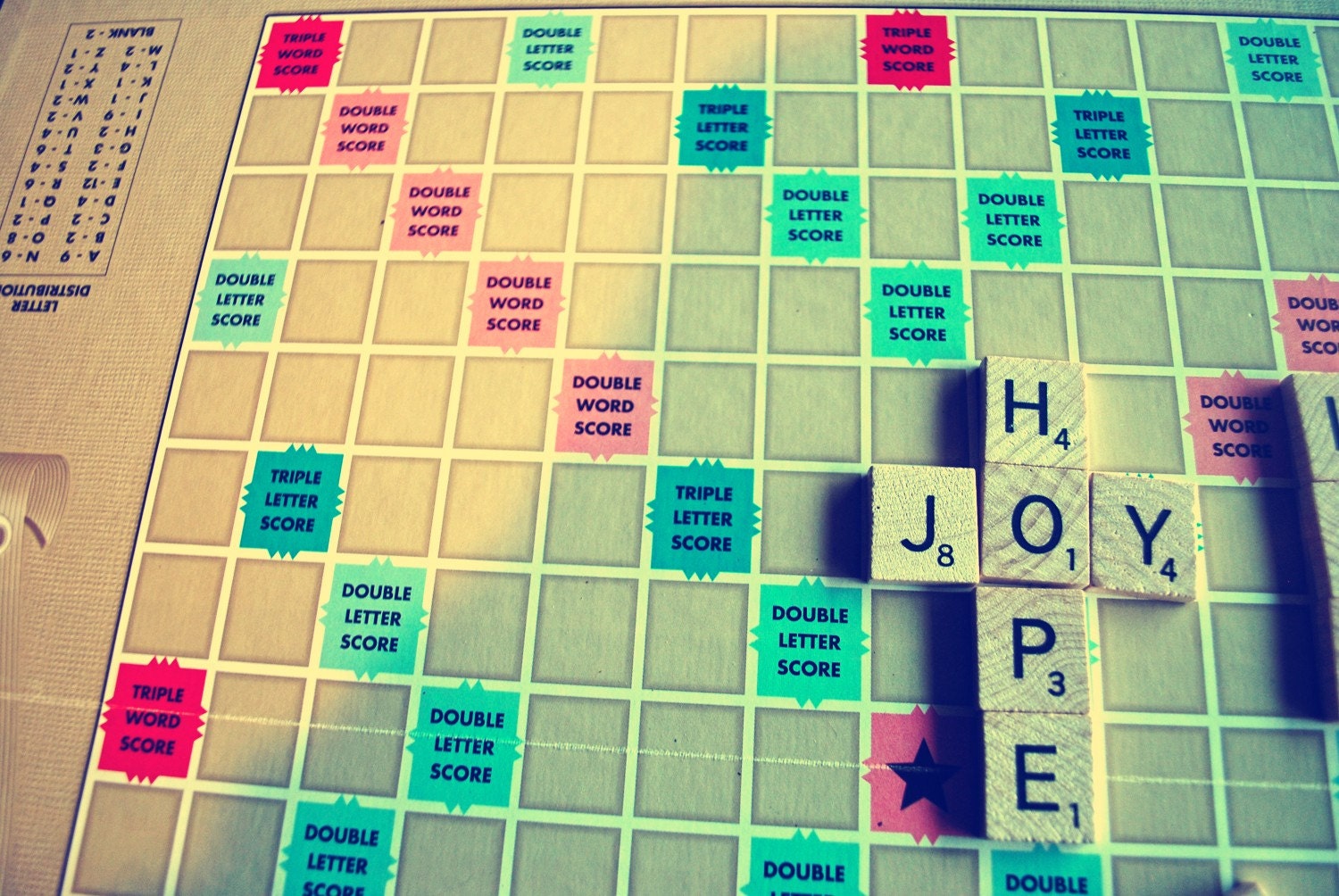 joy and hope - fine art photograph- 8x12 - vintage - scabble - baltimore - maryland