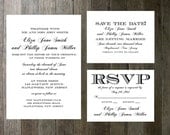 Printable Wedding Invitation - Simple Formal Script
