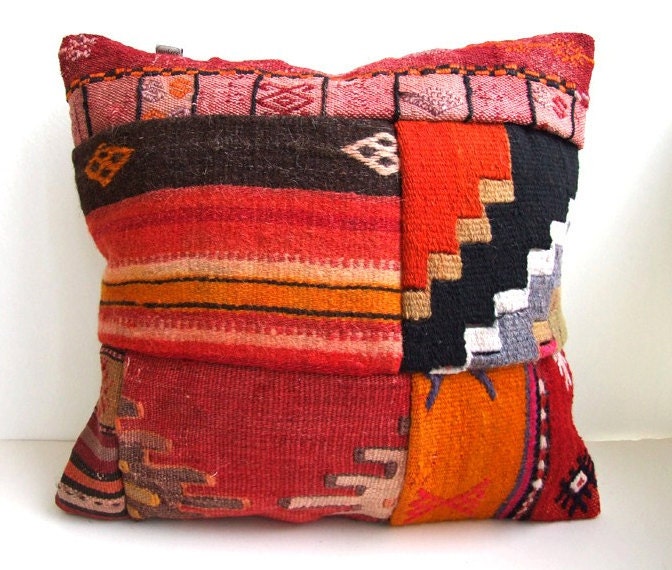 Anatolian Rug Pillow Cover (kilim)