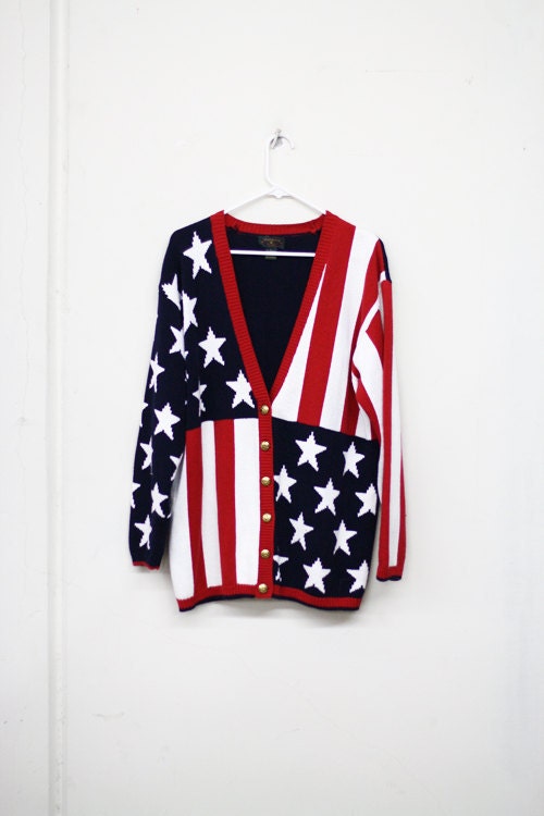 American Flag Cardigan