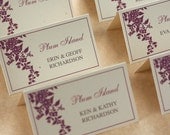 Jasmine Escort Cards, Table Tent, Deposit