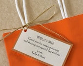 Wedding Welcome Gift Tags, Set of 140