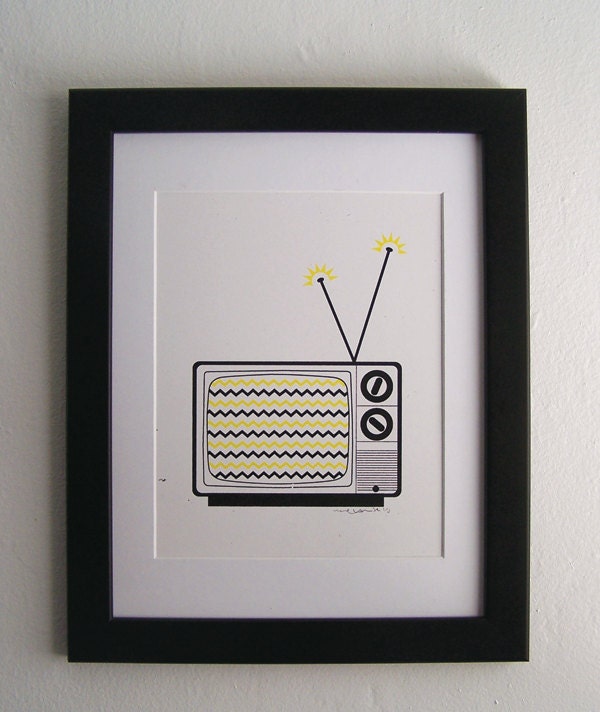 TV - Yellow - 10x10