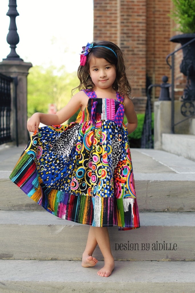 The Artsy Knot Dress Girls 18m 2T 3T 4T 5T Made to Order