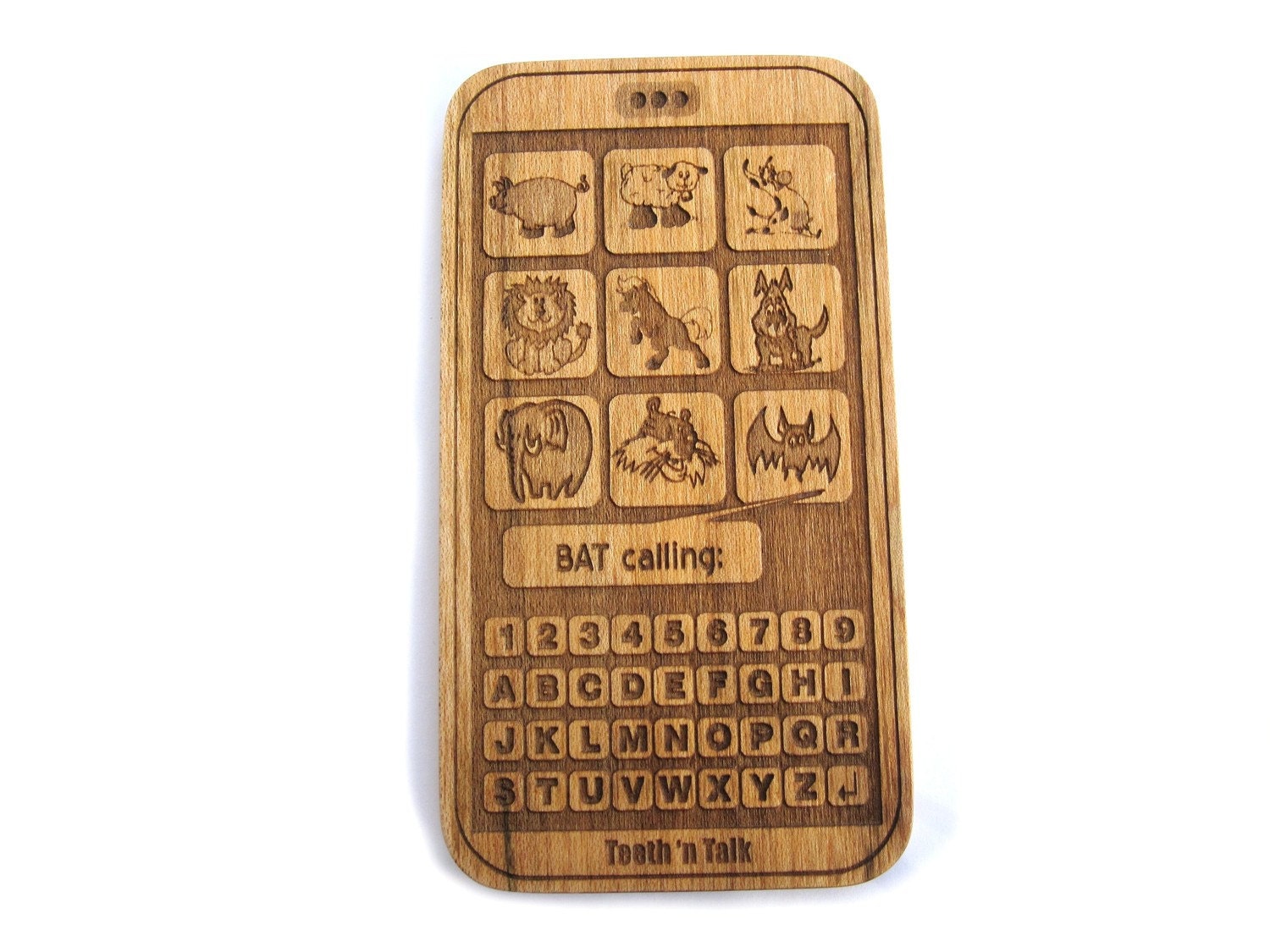 Toy Phone - Smart phone toy Wooden cell Phone toy IPhone
