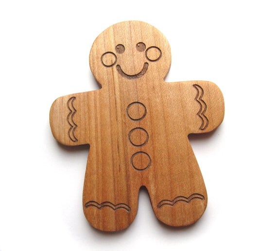 Items similar to Christmas Gingerbread man toy teething toy cookie