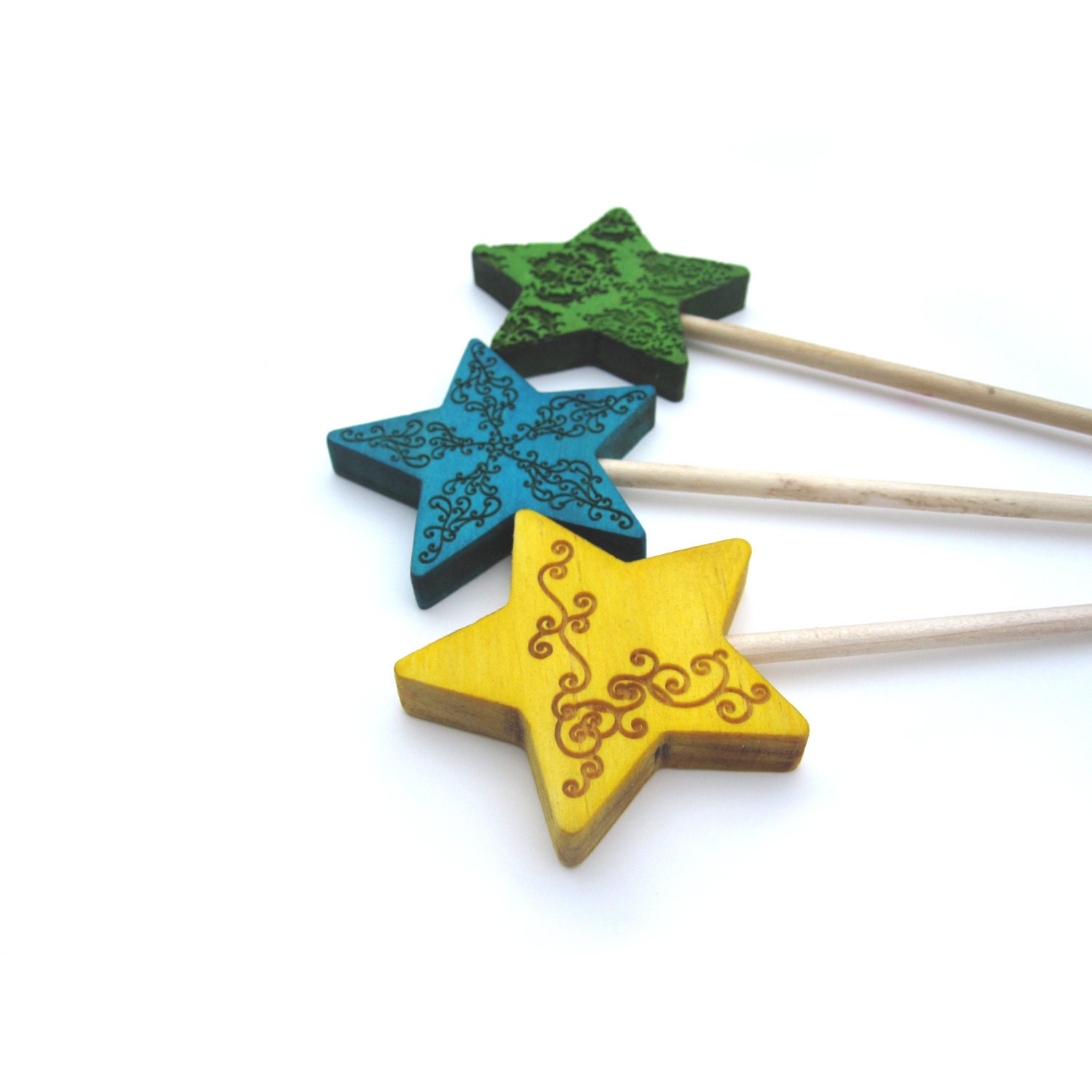 3 Wands toy your choice colorful fairy magic pretend play fun pretty