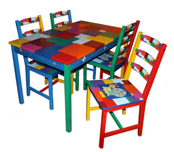 Bee Table and 4 Chair Set