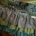 Ruffled Handbag /Cross Body Bag/ Diaper Bag/ Caitlynn Tote-Large