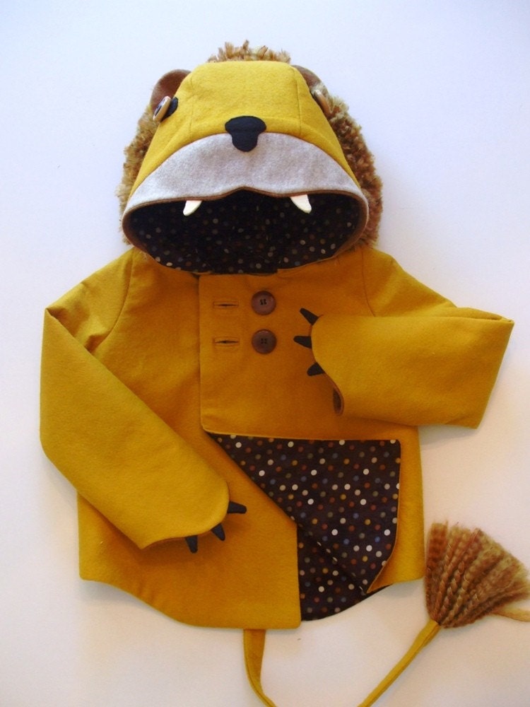 Ferocious Felt Lion Coat