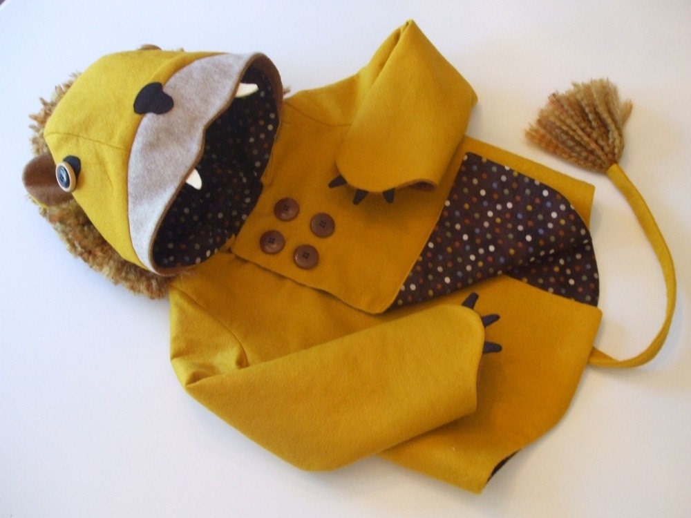Ferocious Felt Lion Coat