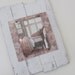 White Washed Up Cycled Reclaimed Wood Plank Picture Frame - Pottery Barn Inspired - Home Decor - Rustic - Shabby Chic