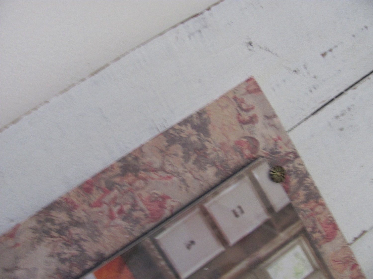 White Washed Up Cycled Reclaimed Wood Plank Picture Frame - Pottery Barn Inspired - Home Decor - Rustic - Shabby Chic