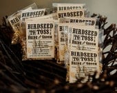Custom Birdeseed Tossing Tags