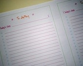 TO DO / BUY- half size printable planner to do list pdf template tangerine