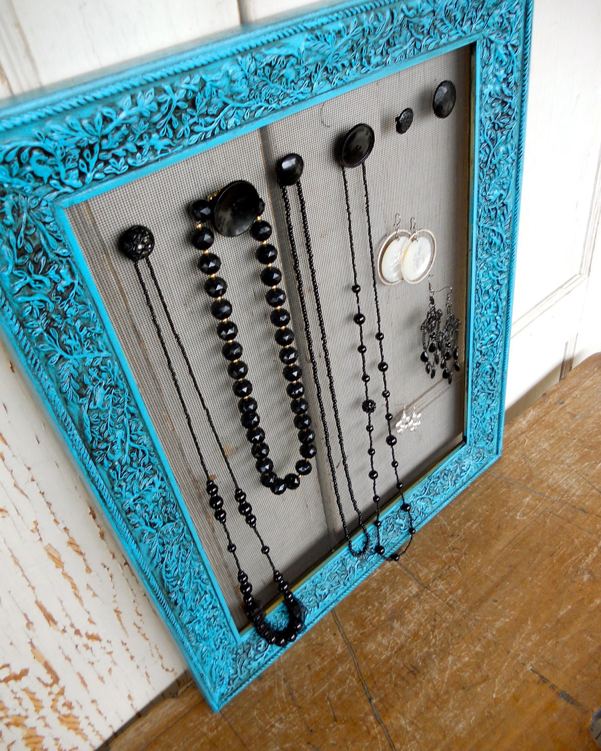 Jewelry Organizer Display, Earring and Necklace Holder