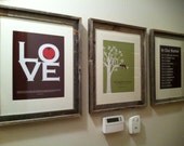 Love 1 Corinthians 13 Print - Custom Love Bird Family Tree and In Our Home Family Rules - 11x14 Prints - set of 3