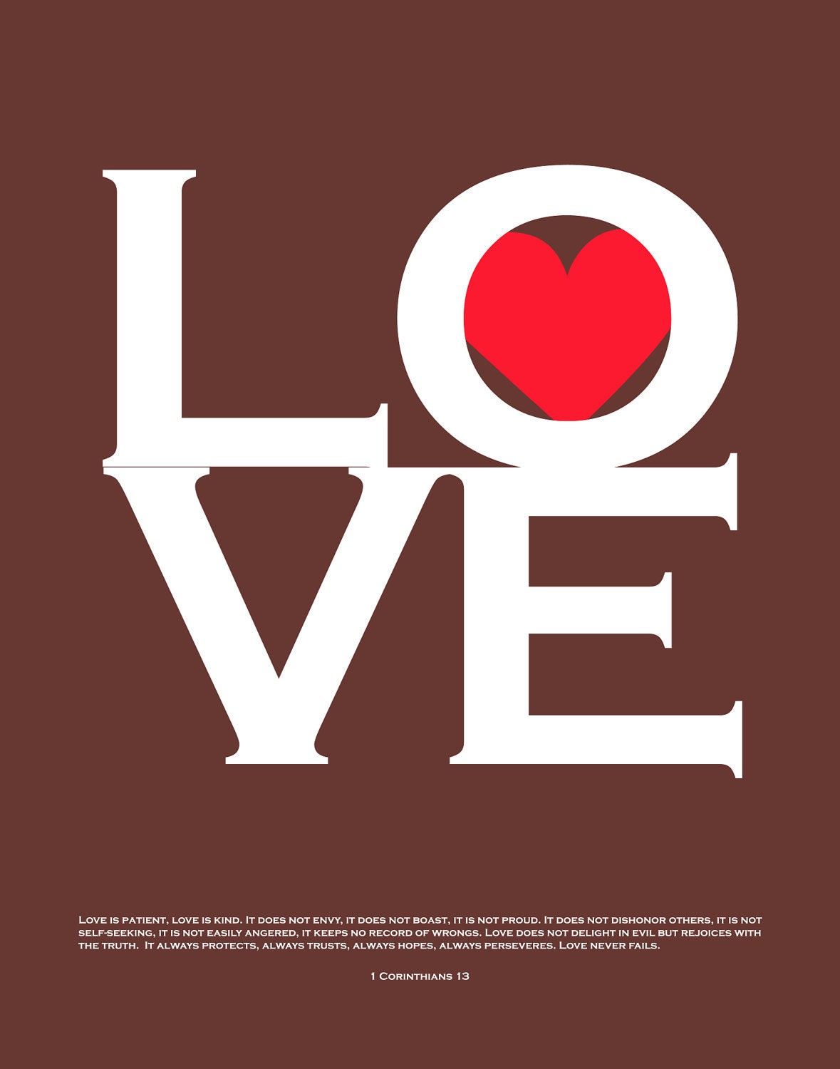 Love 1 Corinthians 13 Print - Custom Love Bird Family Tree and In Our Home Family Rules - 11x14 Prints - set of 3