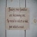 Wedding Seating plan sign set, Rustic Country Wedding signs "Come as you are...No seating plan" & "Today, two families are becoming one..."